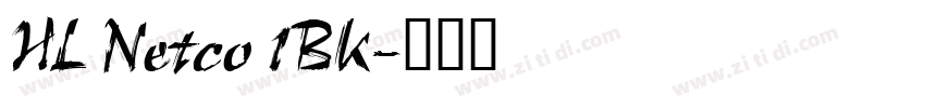 HL Netco 1BK字体转换